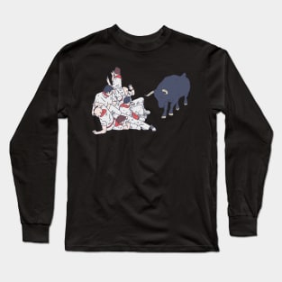 Running of the Bulls - Cattle Charge - Spanish Tradition Long Sleeve T-Shirt